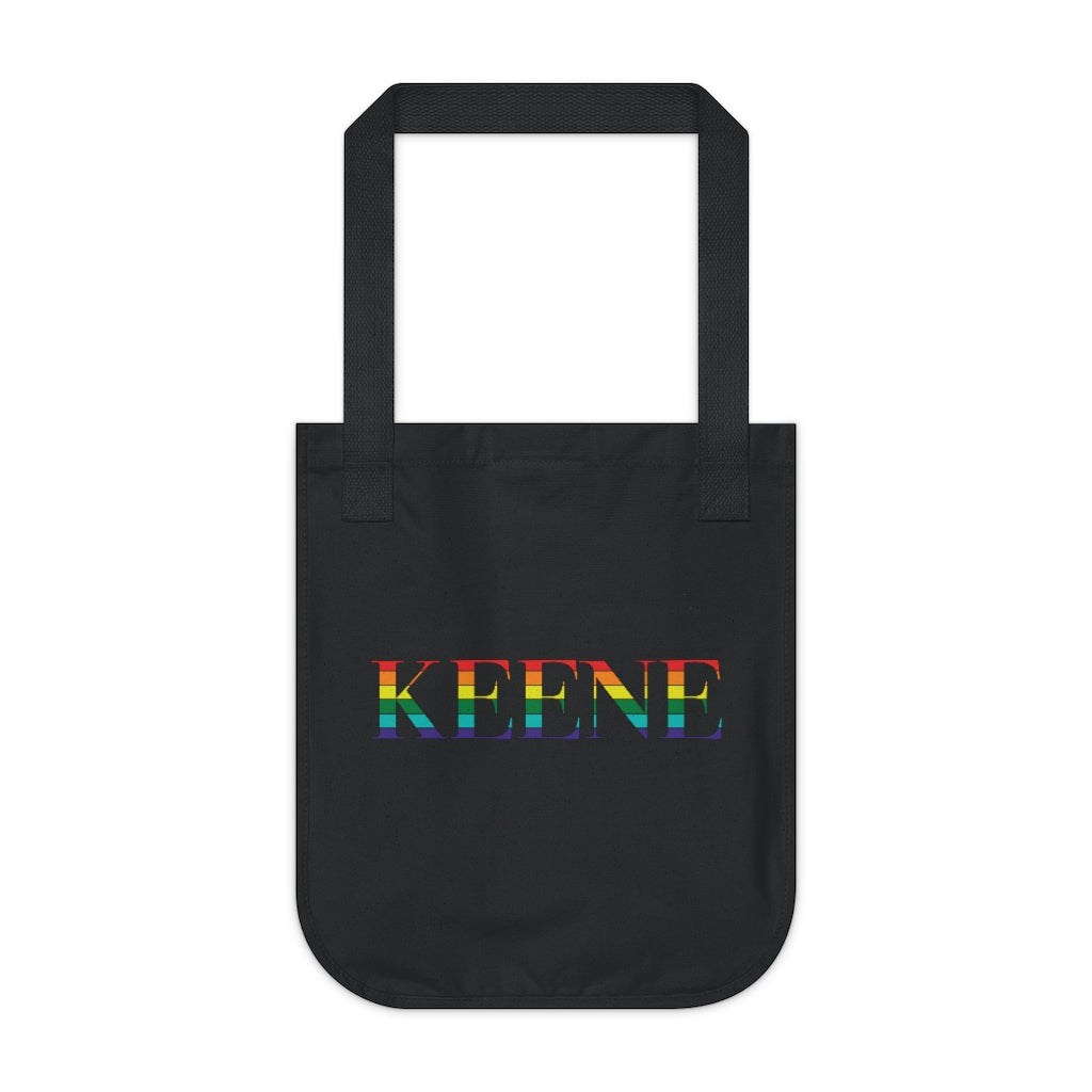 Keene Rainbow Organic Canvas Tote Bag