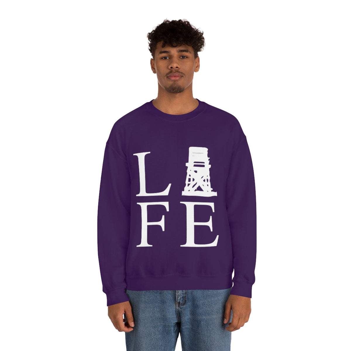 Fairfield Life (front) Unisex Heavy Blend™ Crewneck Sweatshirt