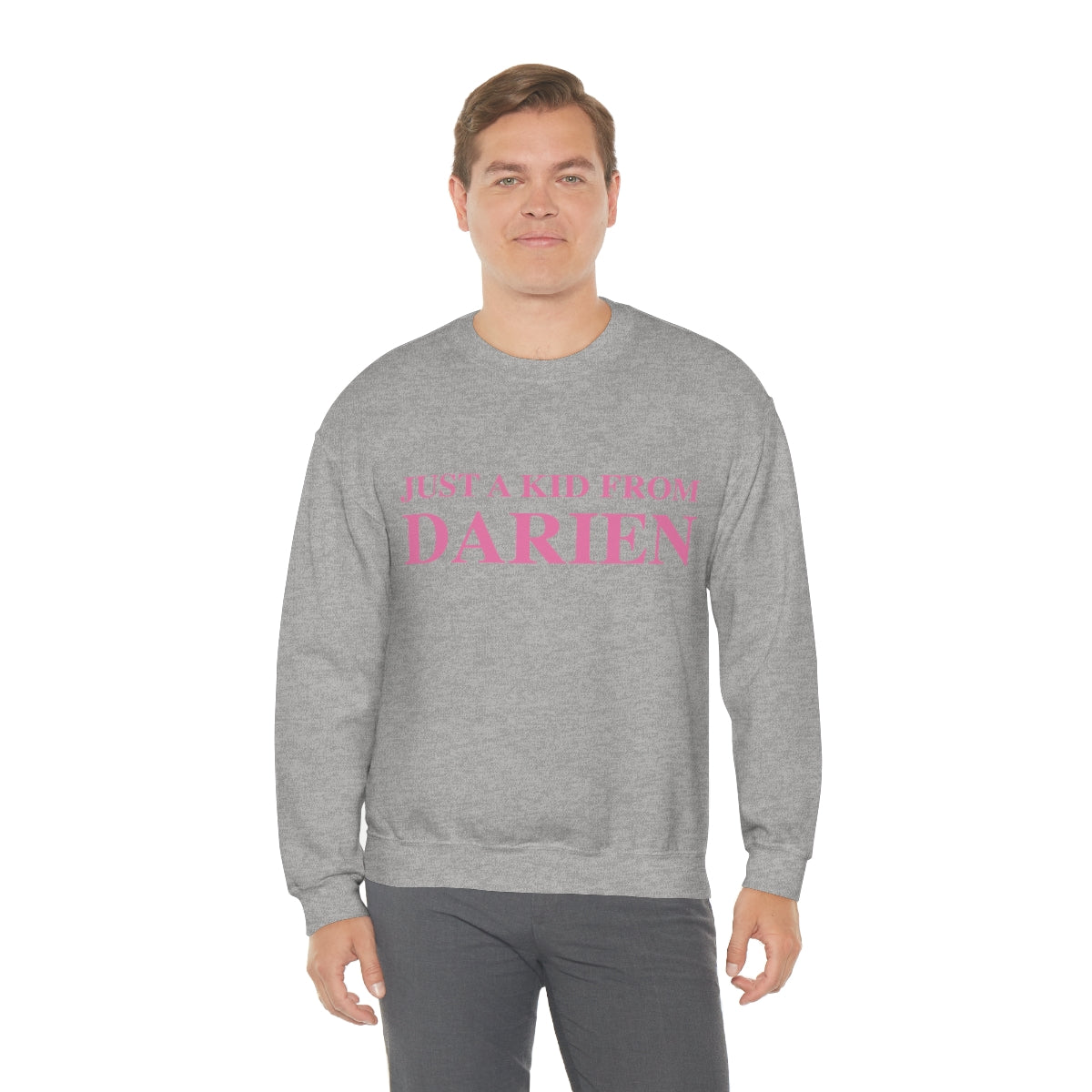 Just a kid from Darien Unisex Heavy Blend™ Crewneck Sweatshirt