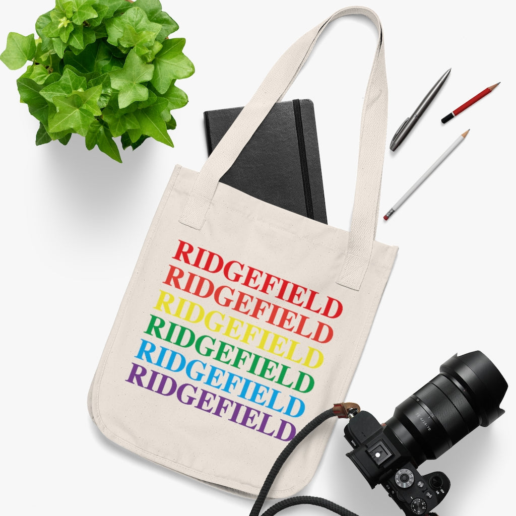 Do you have Ridgefield Pride? Ridgefield, Connecticut apparel and gifts including mugs including LGBTQ inspired tote bags. 10% of pride sales are donated to a Connecticut LGBTQ organization. Free shipping! 