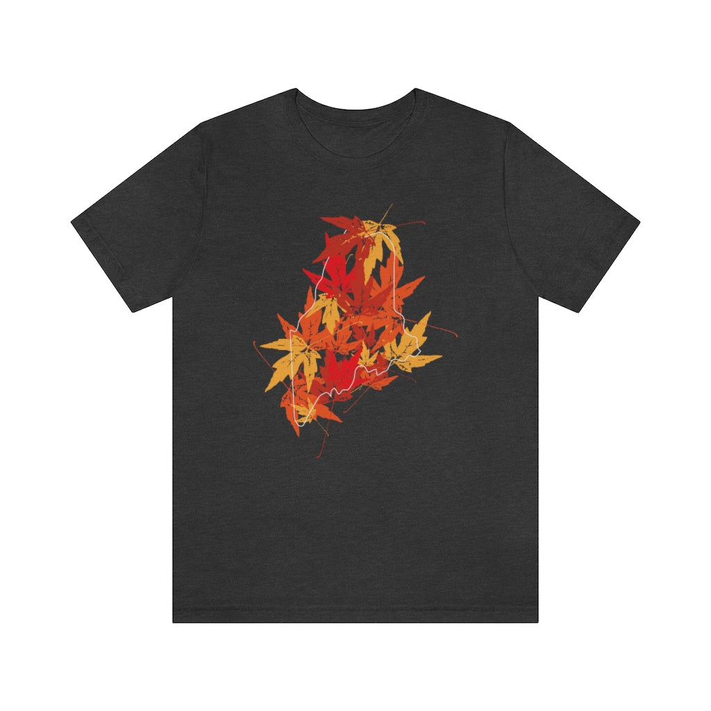 Maine Leaves tee shirt