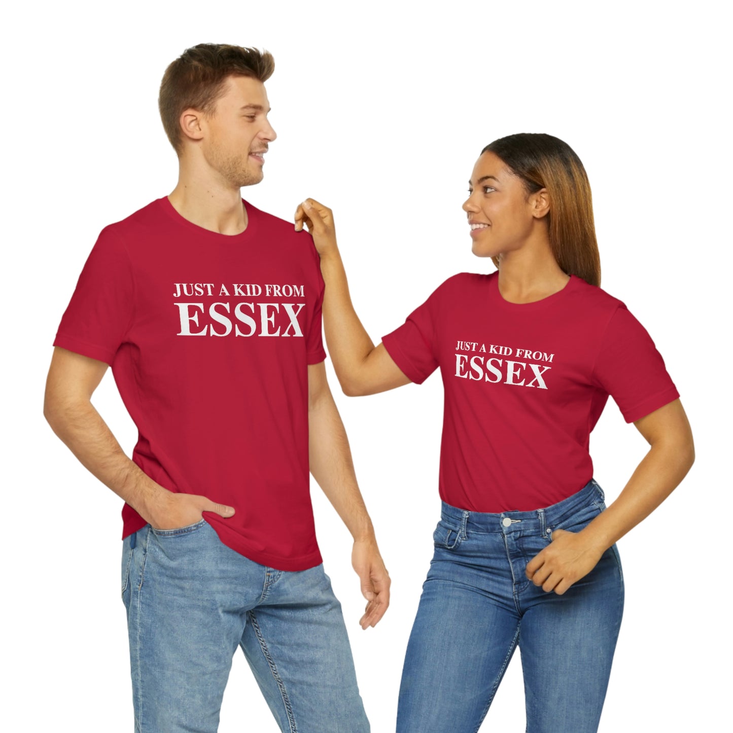 Just a kid from Essex Unisex Jersey Short Sleeve Tee