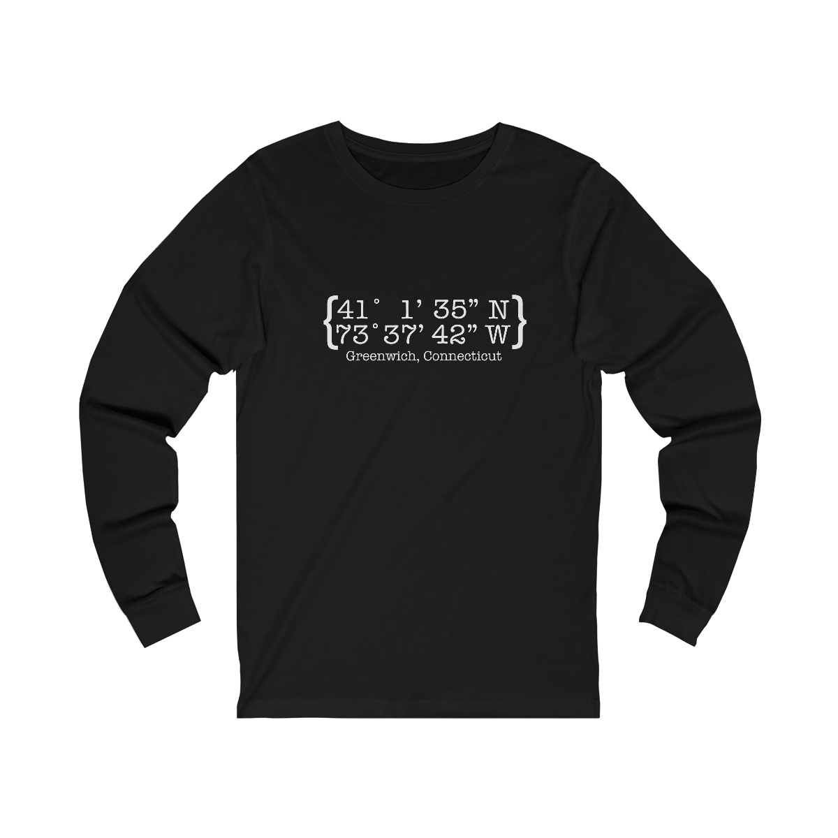 greenwich ct / conencticut long sleeve tee shirt