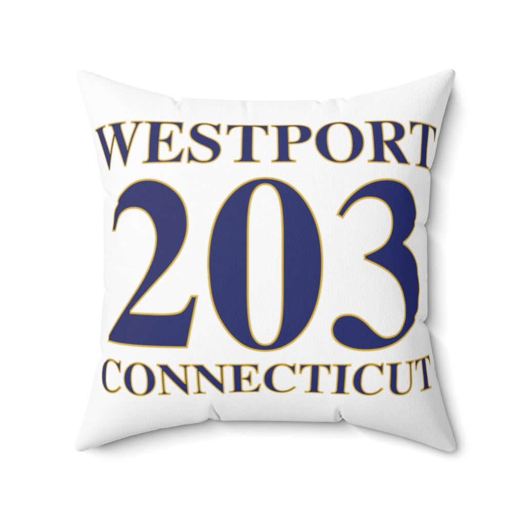 Westport 203 Connecticut Spun Polyester Square Pillow 