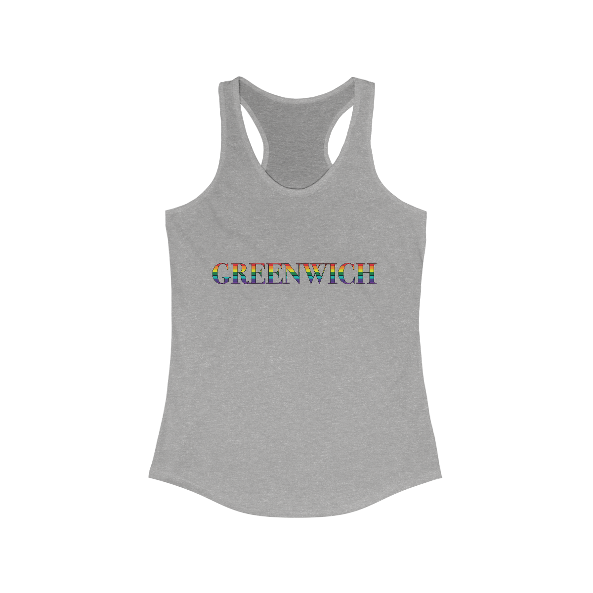 Greenwich Rainbow Women's Ideal Racerback Tank