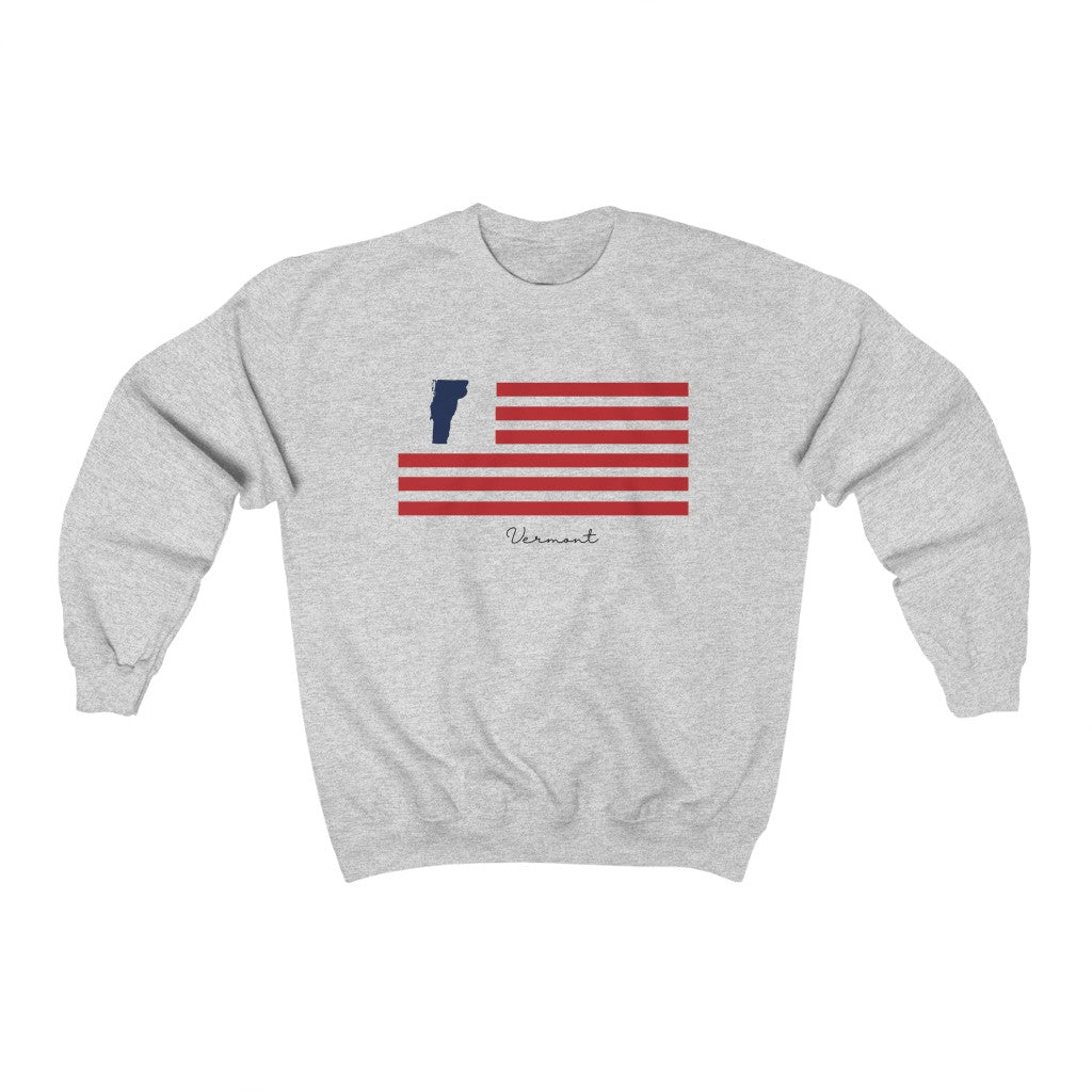 Vermont American Flag collection has tee shirts, mugs, reusable bags, and other apparel and gifts. All proceeds goes to help build the Finding New England brand and get our website up and going. Free shipping on all products. 