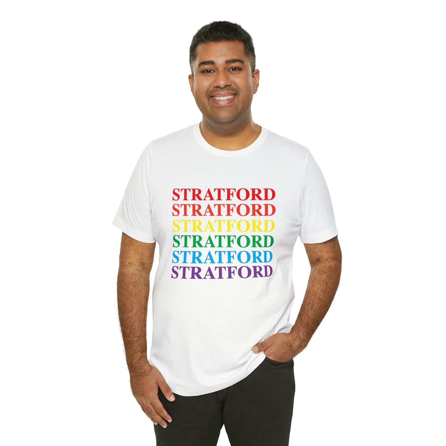 Stratford Pride Unisex Jersey Short Sleeve Tee