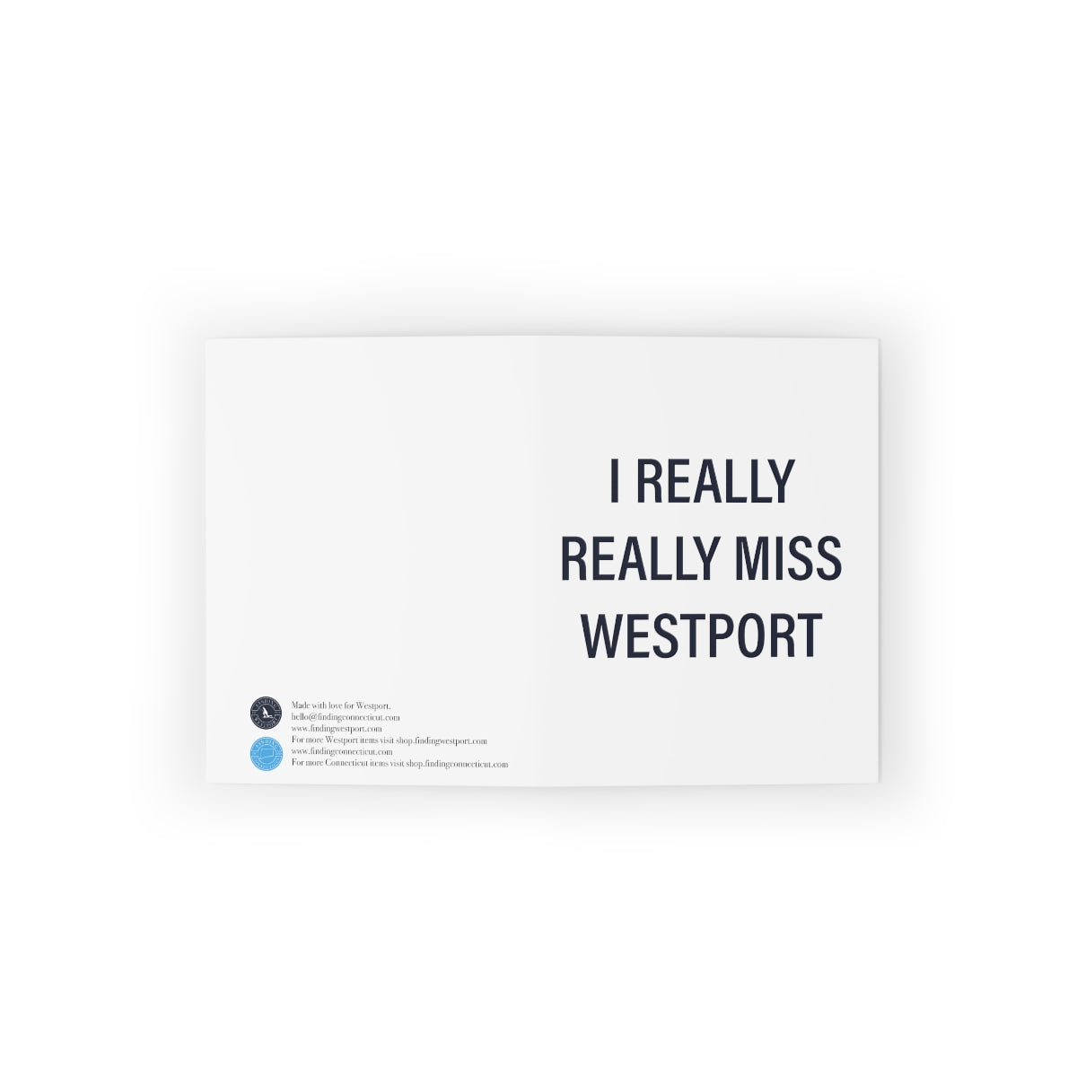 I Really Really Miss Westport Greeting Cards (8, 16, and 24 pcs)