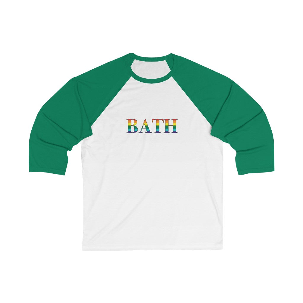 Bath Rainbow Unisex 3\4 Sleeve Baseball Tee