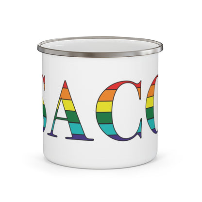 Saco Rainbow Enamel Camping Mug