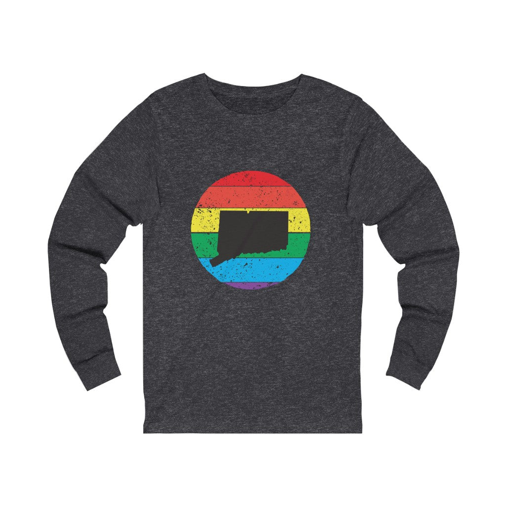 Connecticut Rainbow Unisex Jersey Long Sleeve Tee