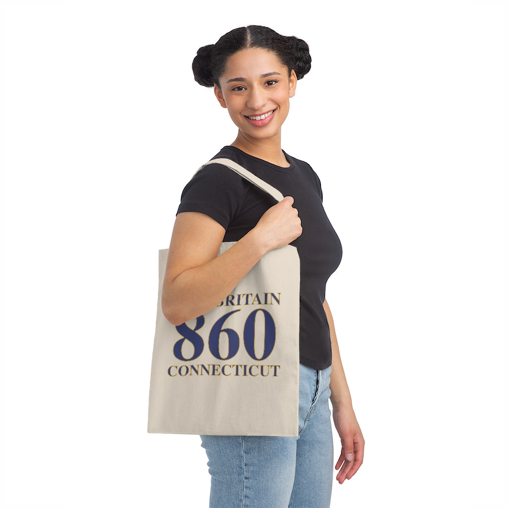 New Britain 860 Connecticut Canvas Tote Bag