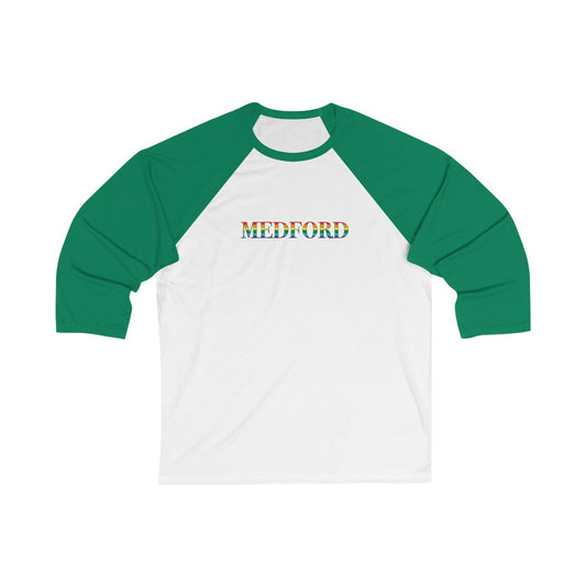 Medford Rainbow  Unisex 3\4 Sleeve Baseball Tee