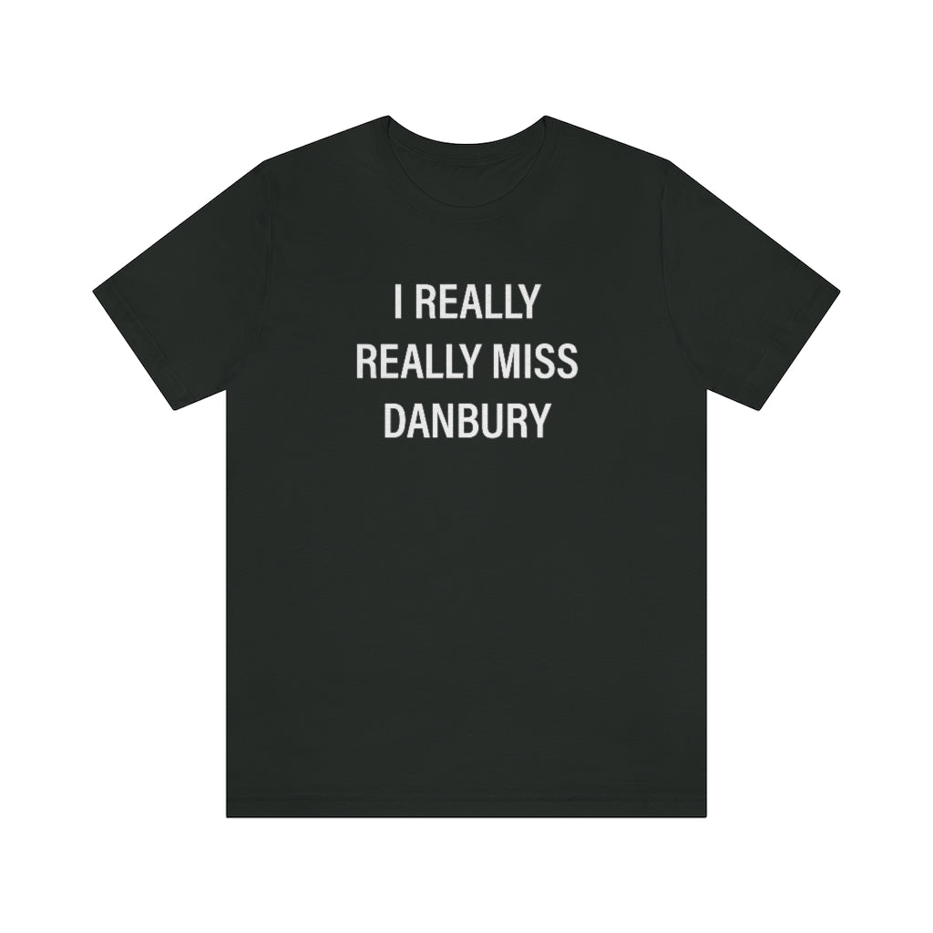 I really really miss danbury connecticut unisex tee shirt