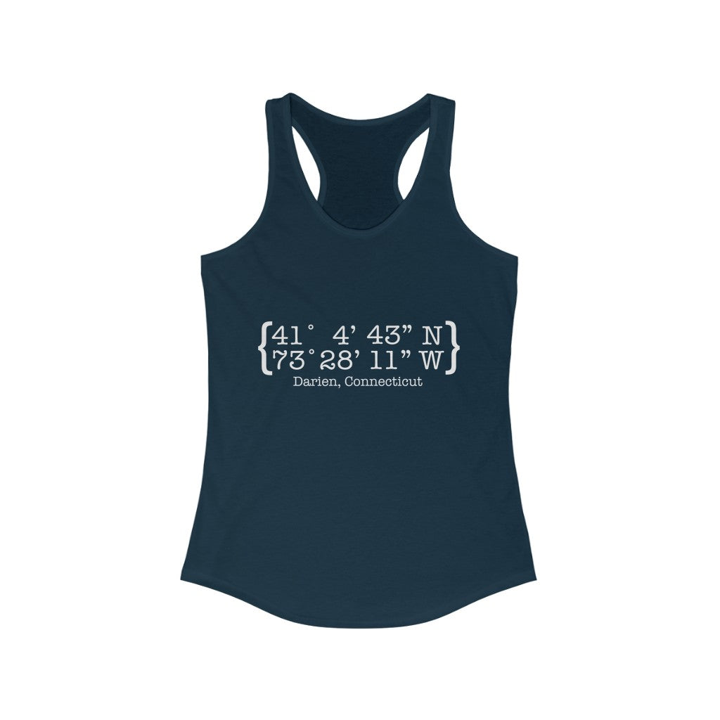 darien ct / connecticut womens tank top shirt 