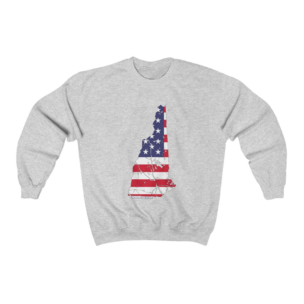 New Hampshire American flag hoodie, tee shirts, shirts, apparel, sweatshirts, mugs and gifts. Proceeds go to help build Finding Connecticut and the Finding New England Brand • New Hampshire apparel • Free USA shipping on all products. 