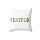 Westport Rainbow  Spun Polyester Square Pillow