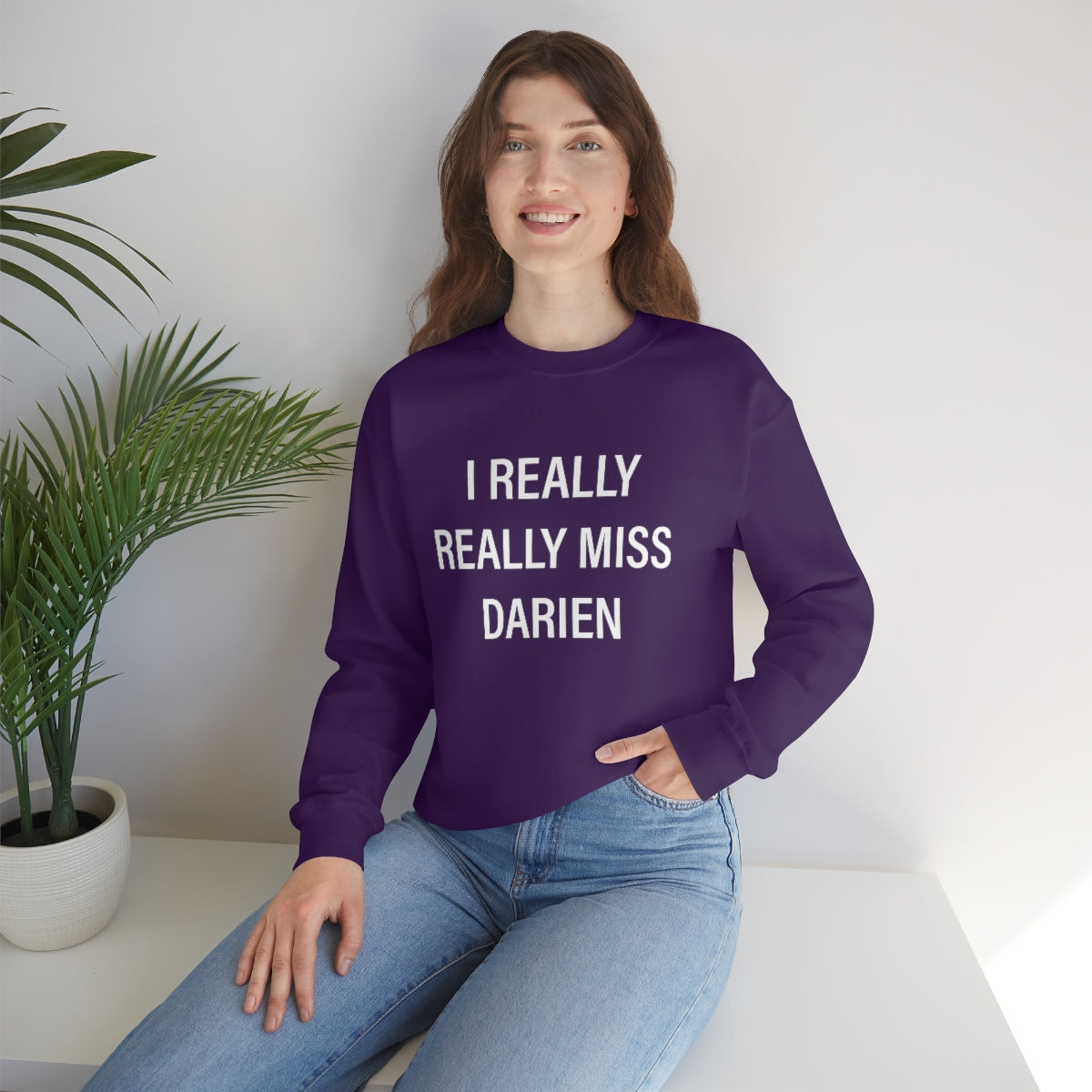 I Really Really Miss Darien Unisex Heavy Blend™ Crewneck Sweatshirt