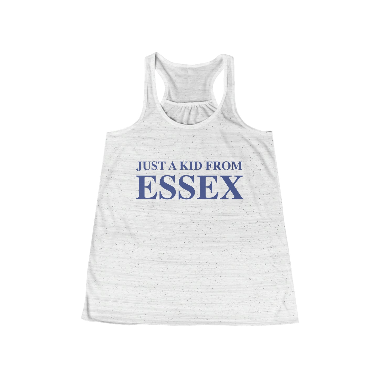 Just a kid from Essex  Flowy Racerback Tank