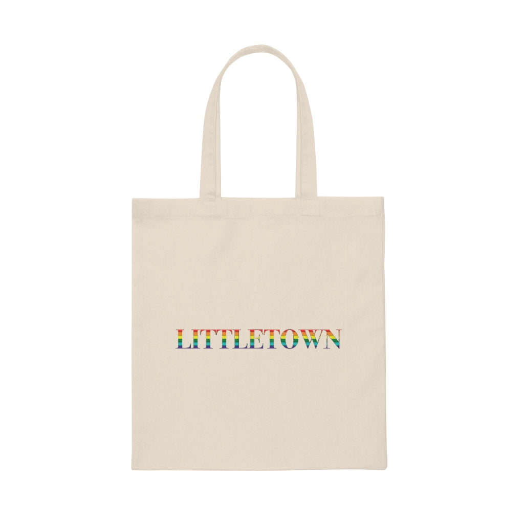 Littletown Rainbow Canvas Tote Bag