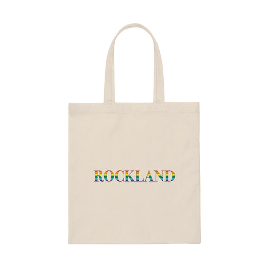 Rockland Rainbow Canvas Tote Bag