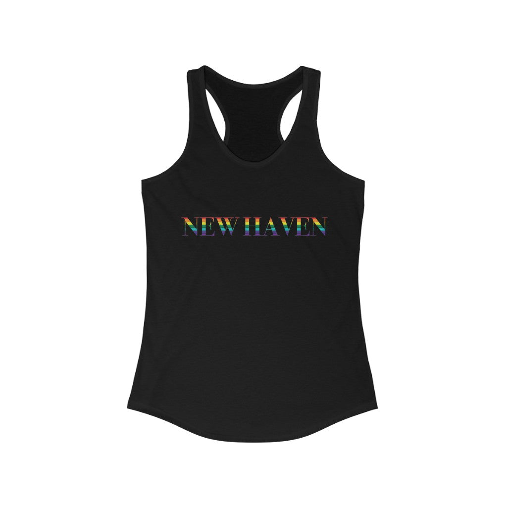 New Haven Rainbow Woman's Ideal Racerback Tank