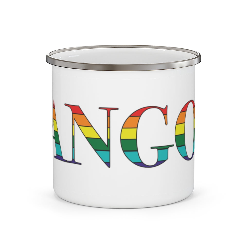 Bangor Rainbow Enamel Camping Mug