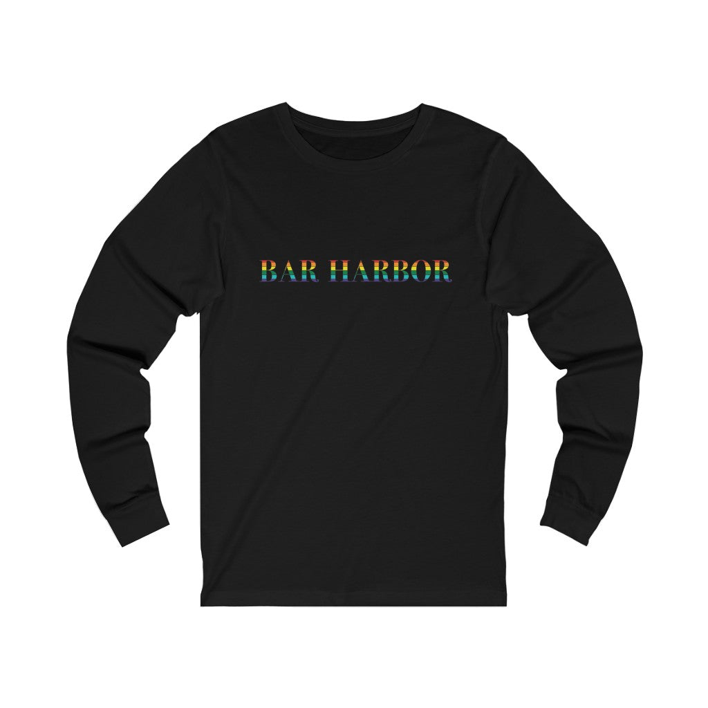 Bar Harbor Rainbow Unisex Jersey Long Sleeve Tee