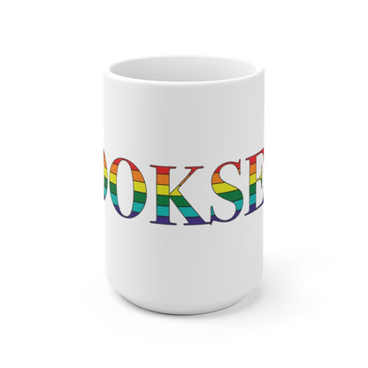 Hooksett Rainbow White Ceramic Mug