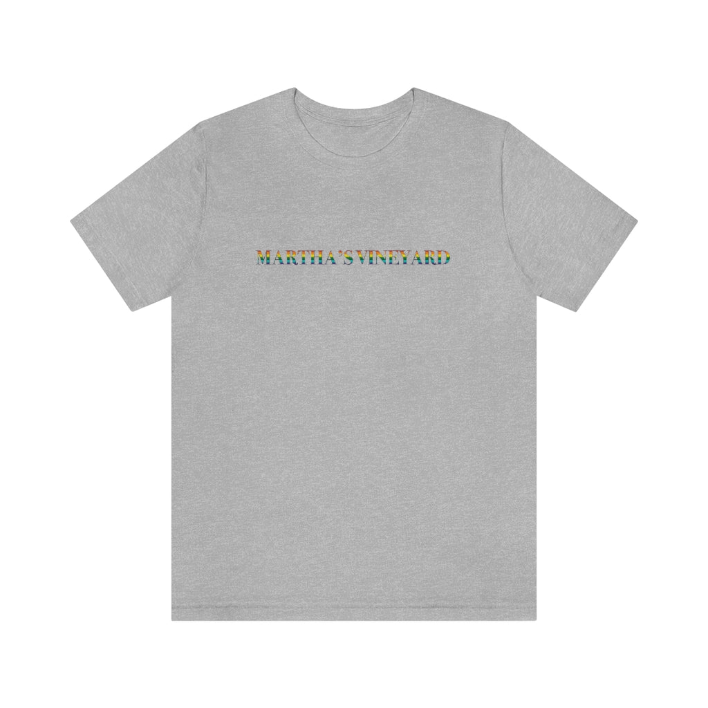 Martha's Vineyard Rainbow Unisex Jersey Short Sleeve Tee