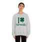 I Clover Norwalk (Green)  Unisex Heavy Blend™ Crewneck Sweatshirt