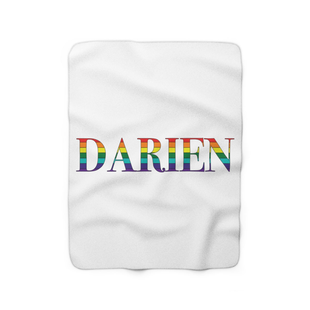 Darien ct rainbow pride blanket 