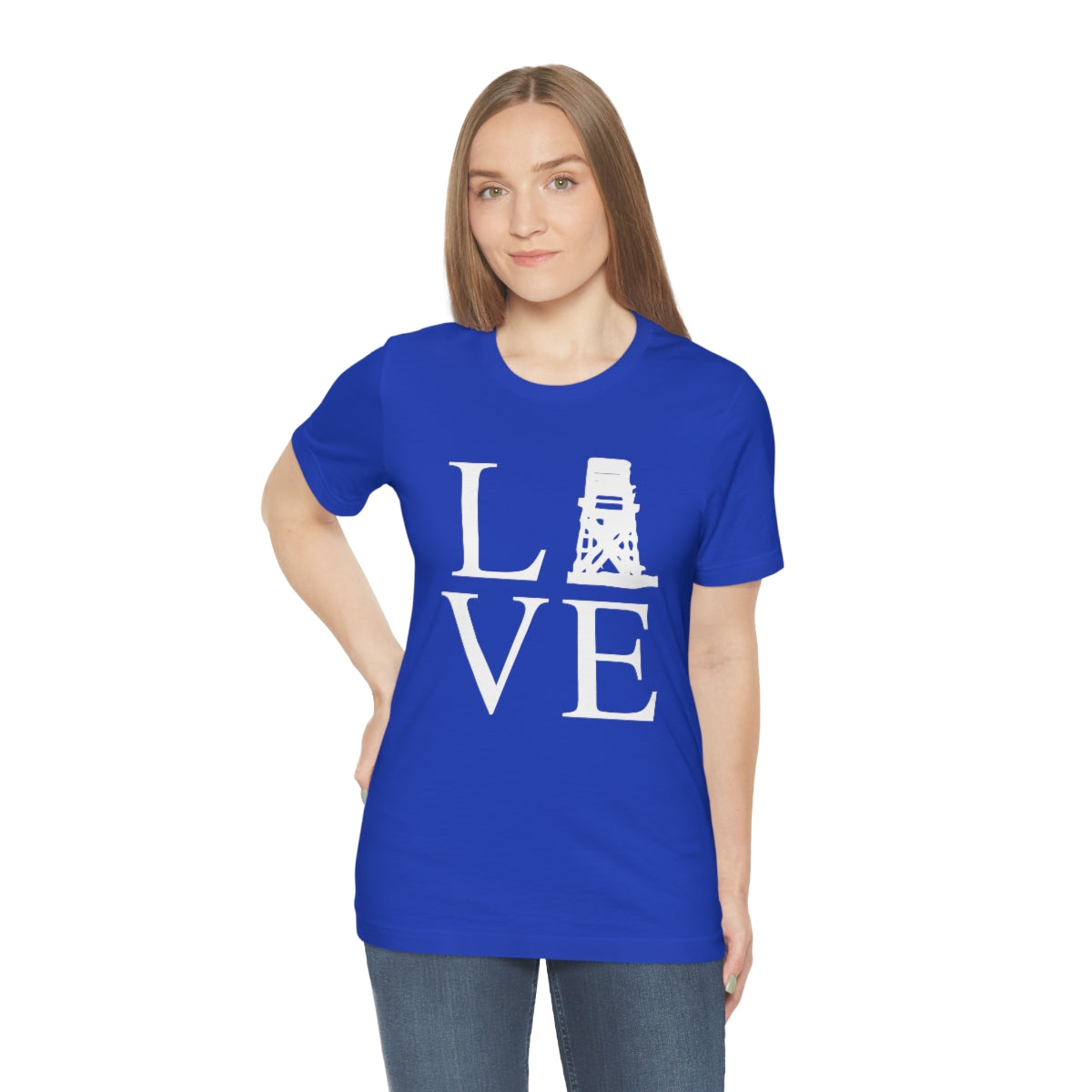 Fairfield Love (front) Unisex Jersey Short Sleeve Tee