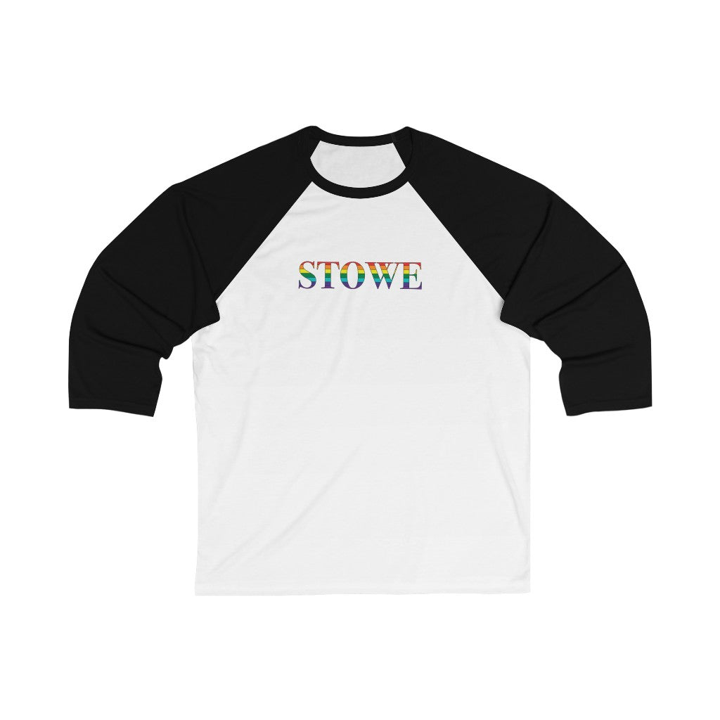 Stowe Rainbow Unisex 3\4 Sleeve Baseball Tee