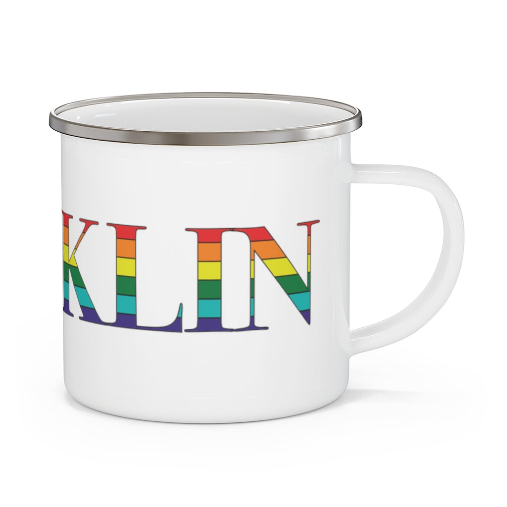 Franklin Rainbow Enamel Camping Mug