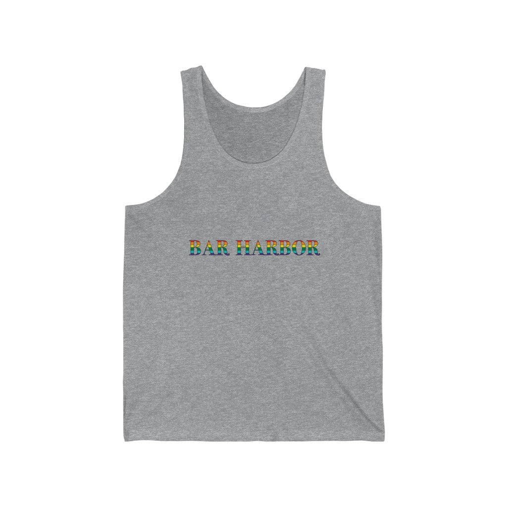 Bar Harbor Rainbow Unisex Jersey Tank