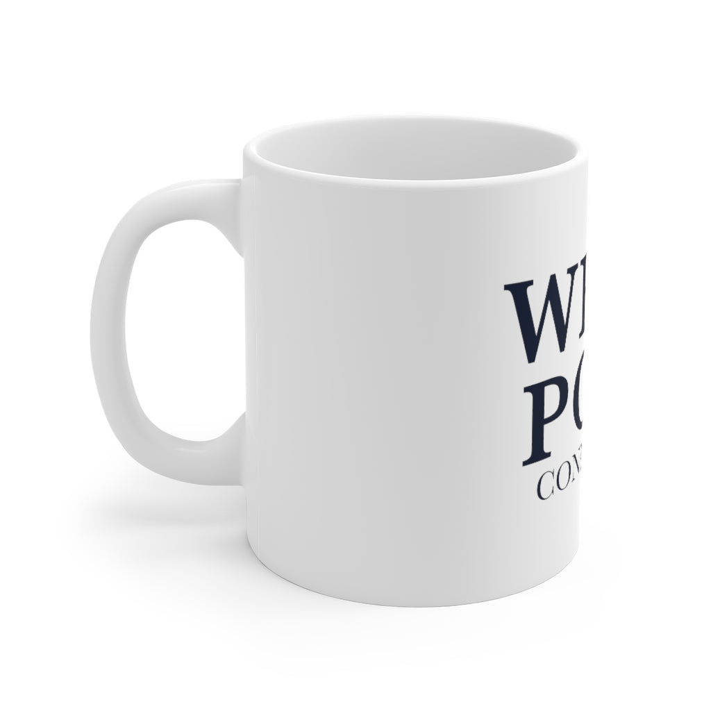 Westport Connecticut White Ceramic Mug