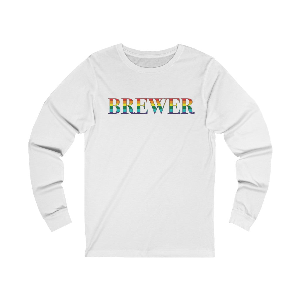 Brewer Rainbow Unisex Jersey Long Sleeve Tee