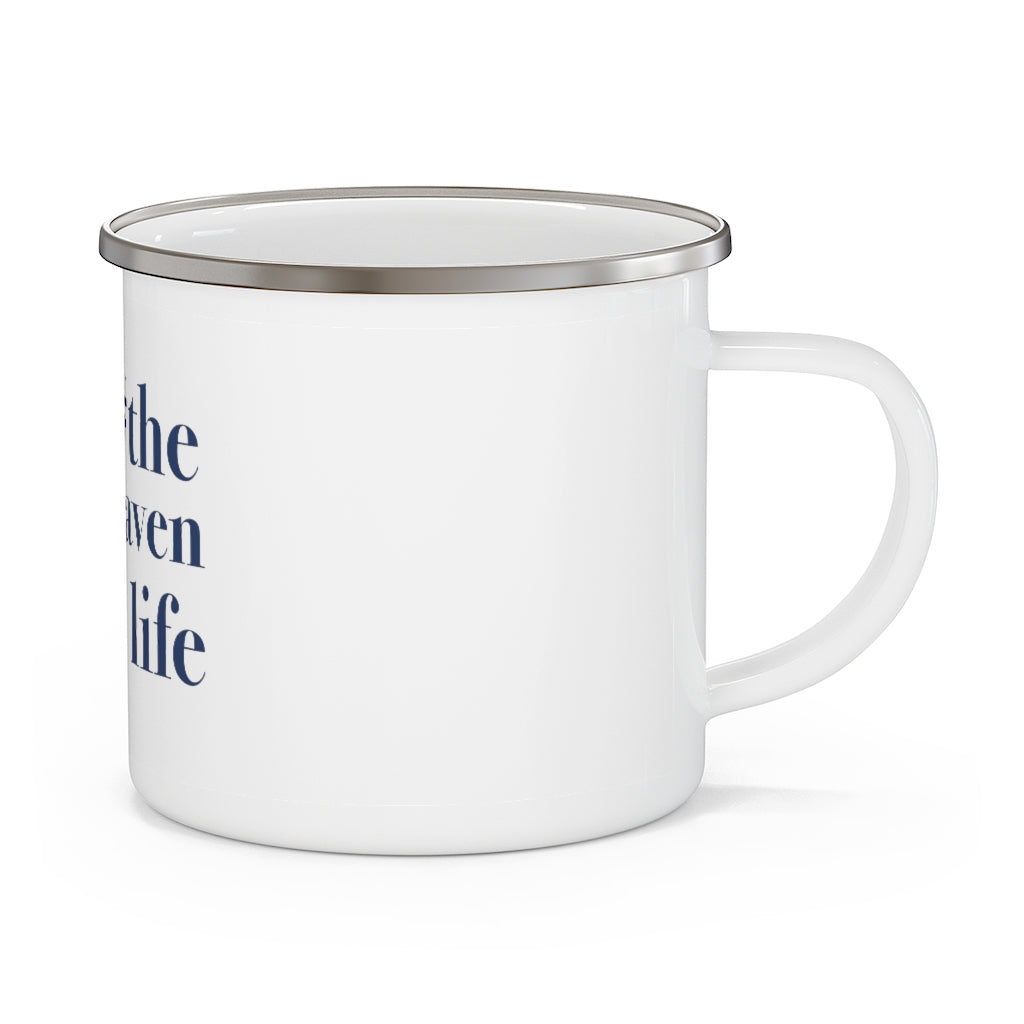 #thenewhavenlife Enamel Camping Mug  Free USA shipping   Proceeds help grow Finding Connecticut's website and brand.   Click here to go to our home page