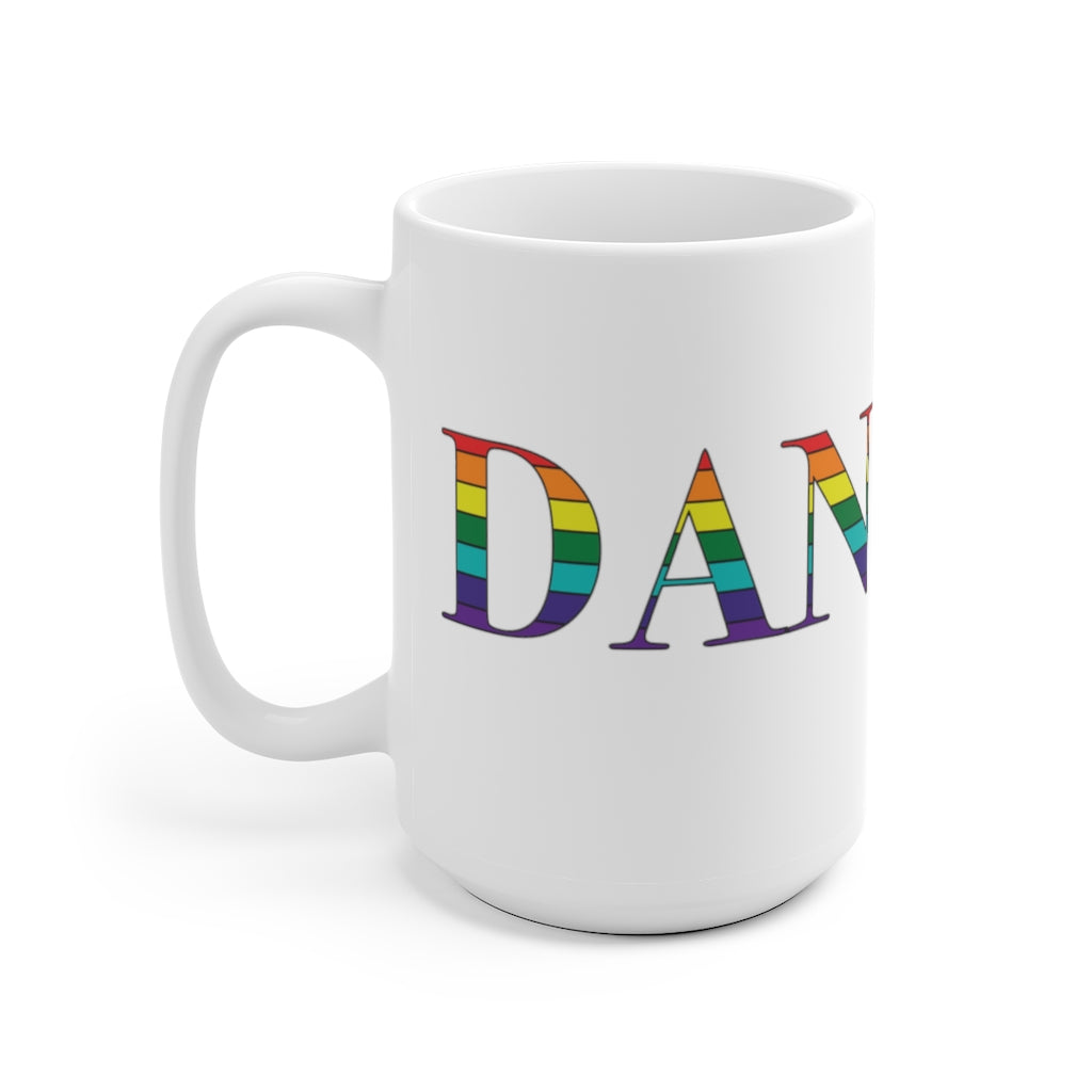 Danbury Rainbow White Ceramic Mug