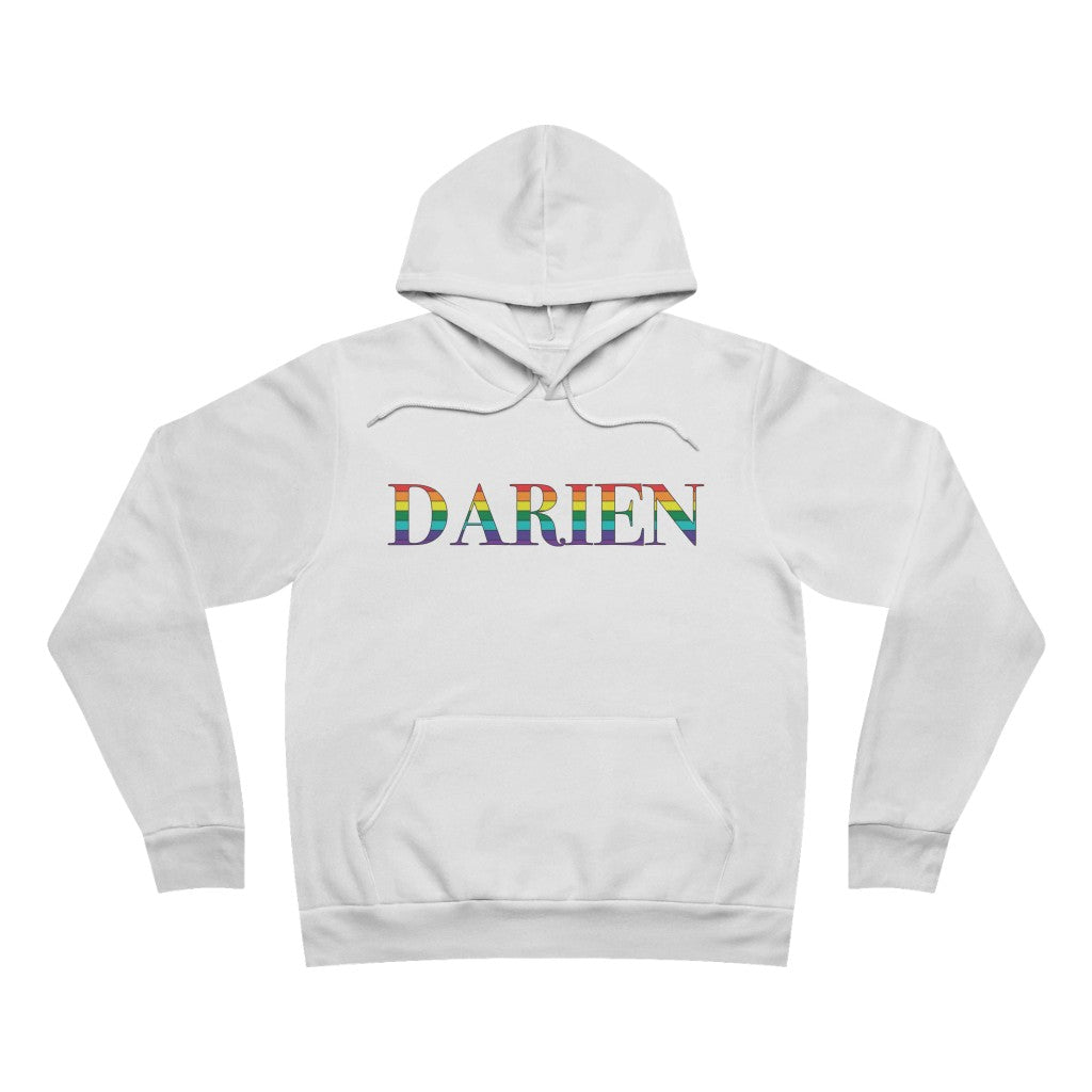 Darien rainbow hooded sweatshirt, hoodie