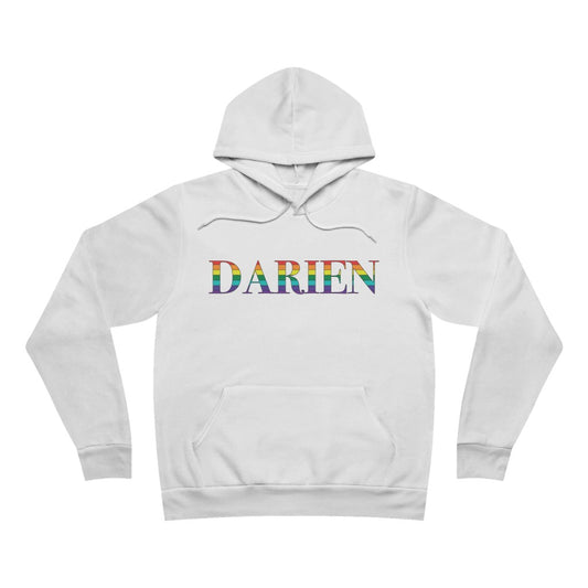 Darien rainbow hooded sweatshirt, hoodie