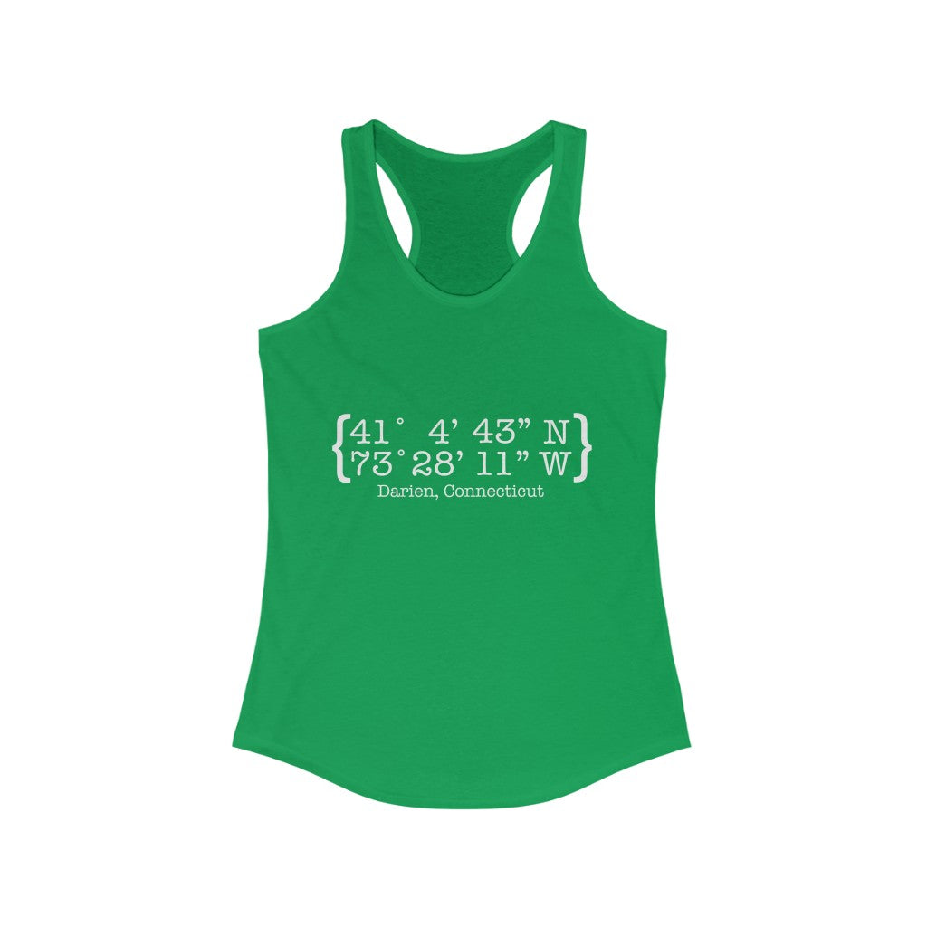 darien ct / connecticut womens tank top shirt 