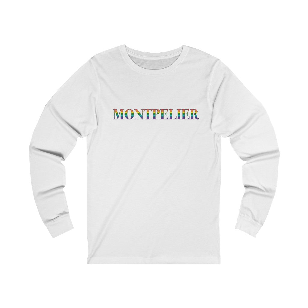 Montpelier Rainbow Unisex Jersey Long Sleeve Tee