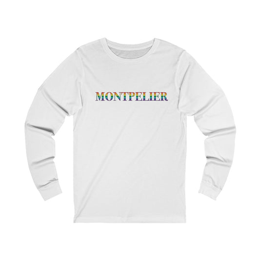 Montpelier Rainbow Unisex Jersey Long Sleeve Tee