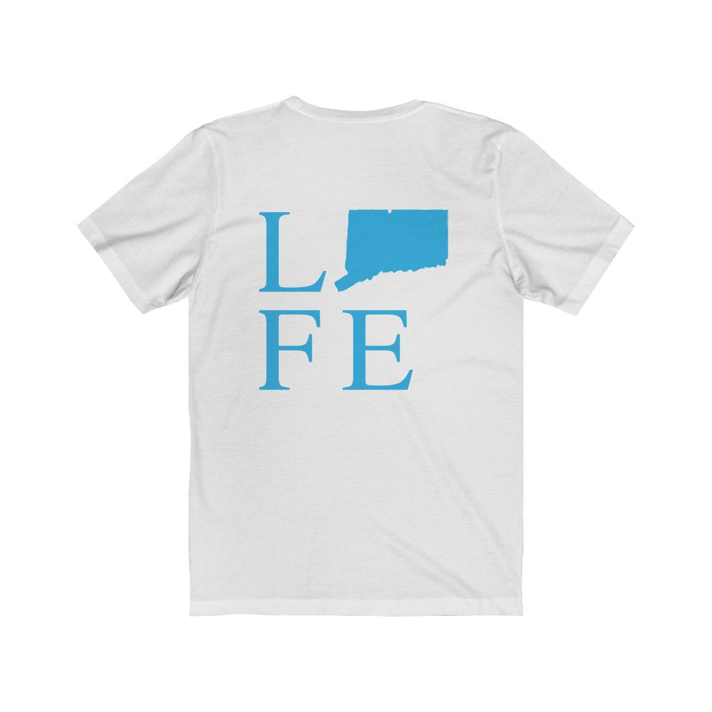 Connecticut Life (front and back) Unisex Jersey Short Sleeve Tee