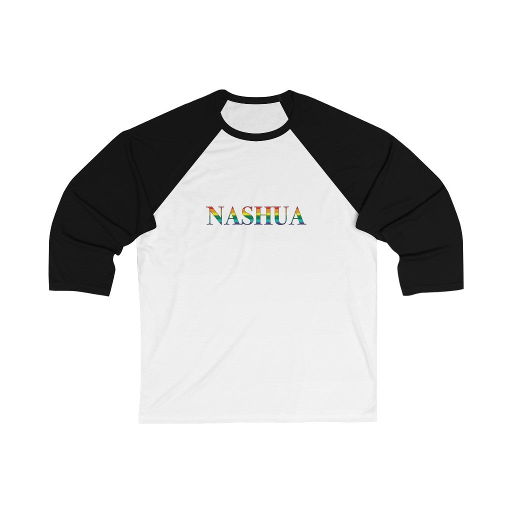 Nashua Rainbow Unisex 3\4 Sleeve Baseball Tee