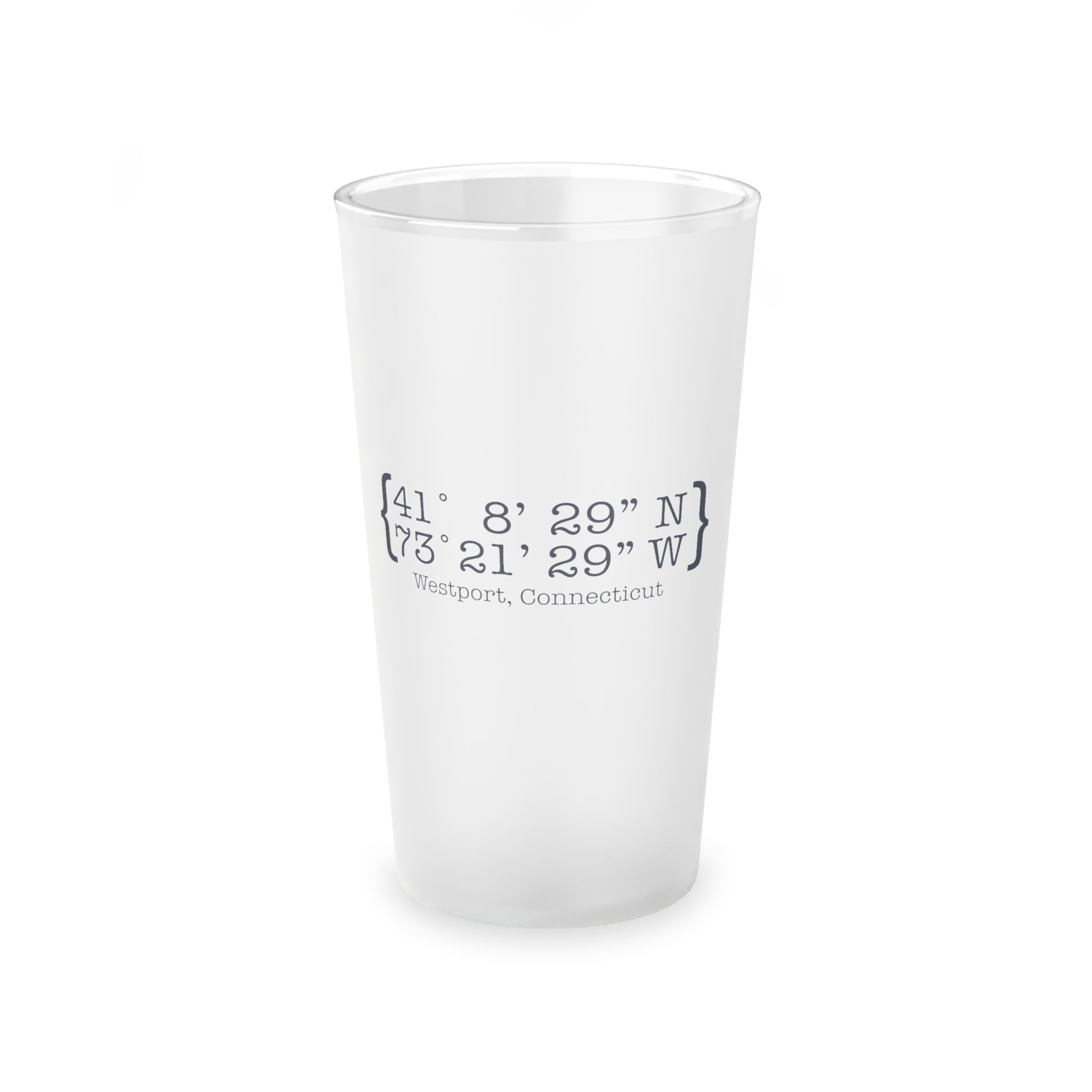 westport coordinates pint glass