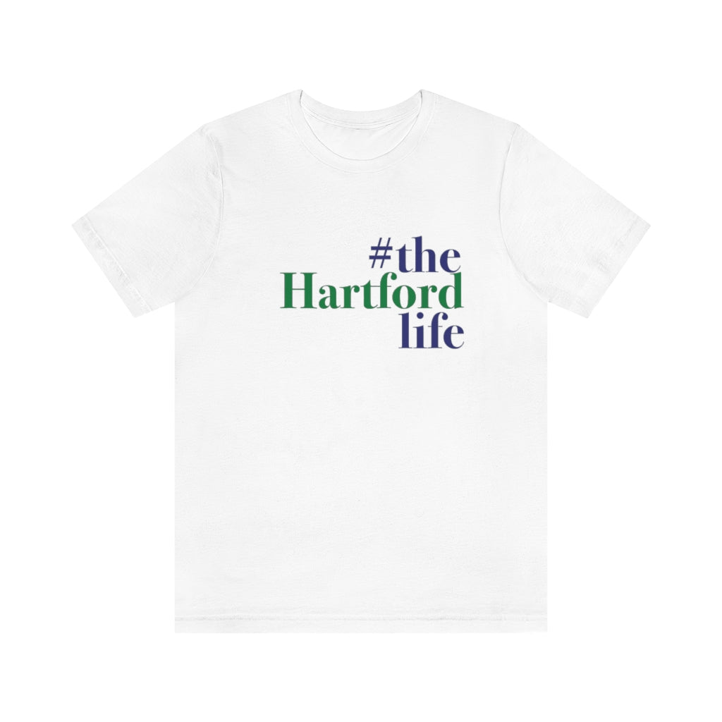  #thehartfordlife Unisex Jersey Short Sleeve Tee  Proceeds help grow Finding Connecticut's website and brand.   Click here to go back to our home page. 