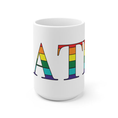 Bath Rainbow White Ceramic Mug